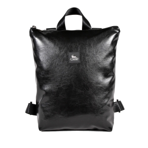 Plecak z czarnej eko skóry  