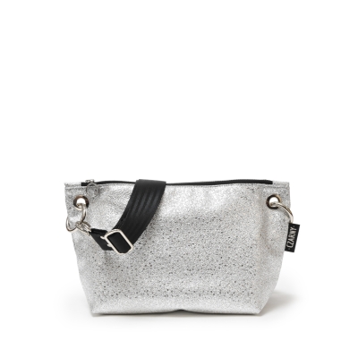 torebka mini blik srebrna