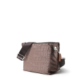 Mała torebka mini croco brown welur