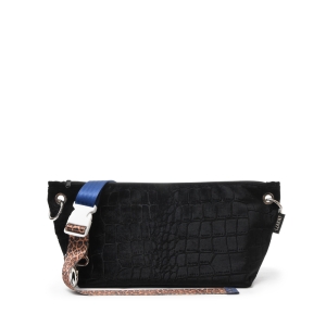 Torba - Jamnik mikro /croco welur black/    