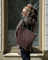 paper backpack bitter choco