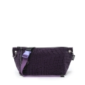 torba jamnik, rozmiar mikro, welur croco fiolet