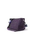 torba jamnik, rozmiar mikro, welur croco fiolet